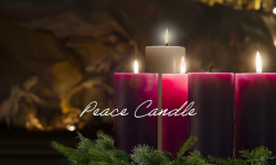 Unlit Peace candle this Sunday Image