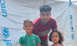 Showing aroha to a family in Gaza Image